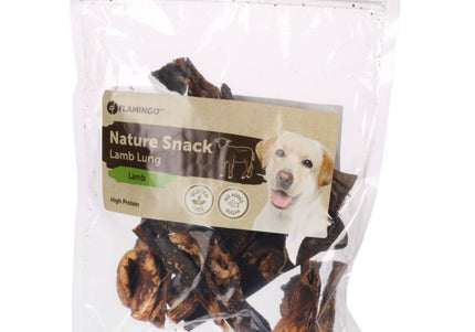 Flamingo Nature Snack Lamb Lung – Natural Air-Dried Treats, 200g, Single Protein Source