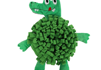 Flamingo Njammie Crocodile Sniffing Mat – Soft Interactive Green Toy, 38cm, Engaging Design