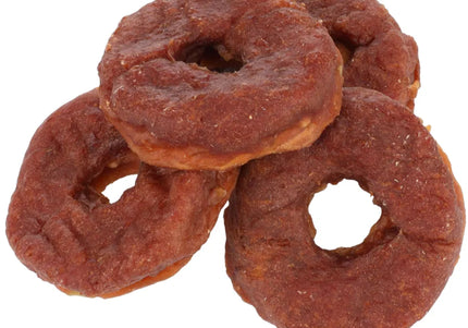 Flamingo Hapki Duck Donut Treats – Soft Donut-Shaped Snacks with Real Duck, 95g Pack