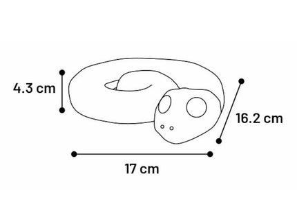 Flamingo Sneaky Snake Dog Toy 17cm – Twisted Rubber Treat Dispenser with Squeaker, Burgundy