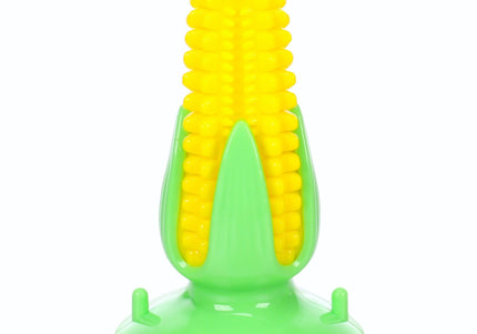 Flamingo Bruco Corn Dental Chew Toy – 15cm Suction Cup Squeaker, Durable Corn Cob Design