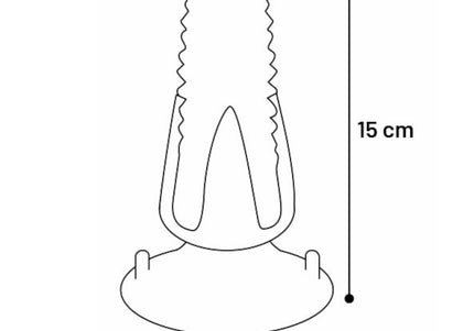 Flamingo Bruco Corn Dental Chew Toy – 15cm Suction Cup Squeaker, Durable Corn Cob Design