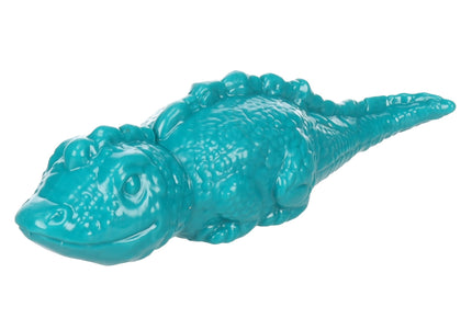 Flamingo Iguana Dog Toy 26cm – Durable Rubber Lizard with Squeaker, Treat Dispensing, Burgundy