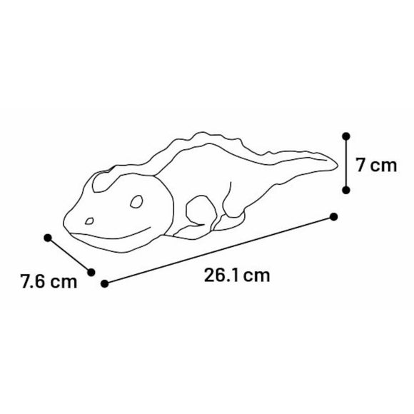 Flamingo Iguana Dog Toy 26cm – Durable Rubber Lizard with Squeaker, Treat Dispensing, Burgundy