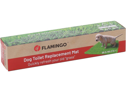 Flamingo Replaceable Artificial Grass Mat – Durable Synthetic Turf, 58.5x46cm, Easy-Clean Design