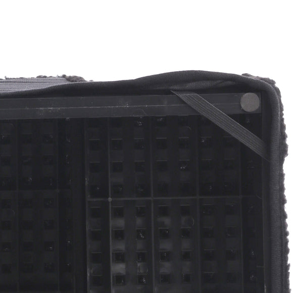 Flamingo Tampa Dog Step – Plush Black Stairs, Supports Up to 30kg, 60x36x41cm