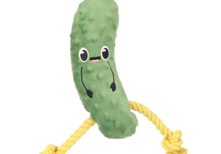 Flamingo Bubto Pickle Plush Toy – Cucumber Design with Rope and Squeaker, 30cm