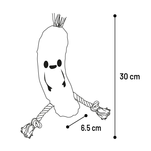 Flamingo Bubto Pickle Plush Toy – Cucumber Design with Rope and Squeaker, 30cm
