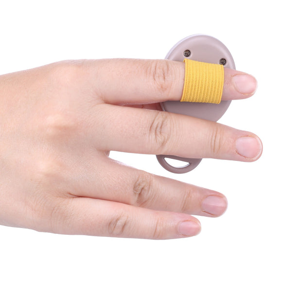 Flamingo Puppy Love Training Clicker – Ergonomic Taupe Dog Clicker with Elastic Finger Band