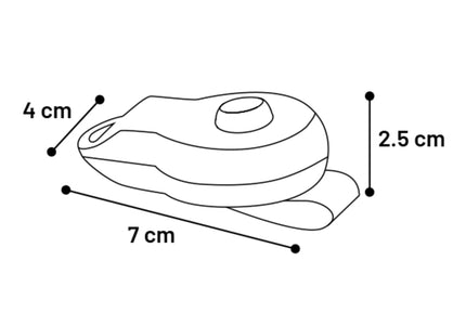 Flamingo Puppy Love Training Clicker – Ergonomic Taupe Dog Clicker with Elastic Finger Band