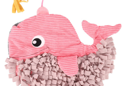 Flamingo Whale Sniffing Mat – Interactive Rustling Carpet, 38cm, Engaging Play for Puppies and Small Dogs