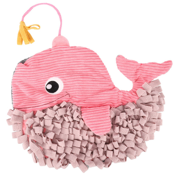 Flamingo Whale Sniffing Mat – Interactive Rustling Carpet, 38cm, Engaging Play for Puppies and Small Dogs