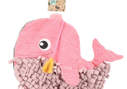 Flamingo Whale Sniffing Mat – Interactive Rustling Carpet, 38cm, Engaging Play for Puppies and Small Dogs