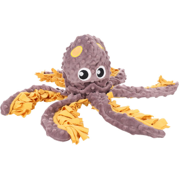 Flamingo Sniffing Carpet Puppy Squid – Interactive Rustling Octopus Enrichment Toy, 47cm