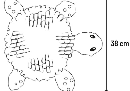 Flamingo Sniffing Carpet Turtle – Interactive Pink Mat with Squeaker, 38cm, Engaging Design