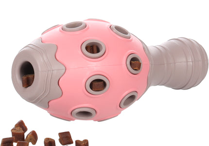 Flamingo Puppy Benty Cone Treat Toy – Pink 15cm, Rattle Feature, Engaging Design