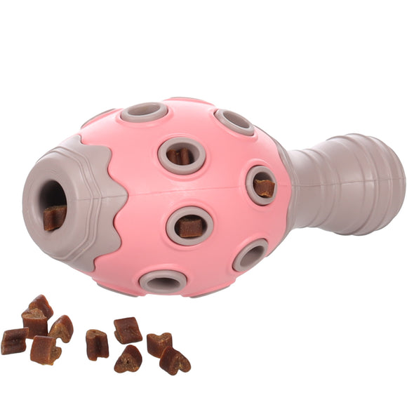 Flamingo Puppy Benty Cone Treat Toy – Pink 15cm, Rattle Feature, Engaging Design