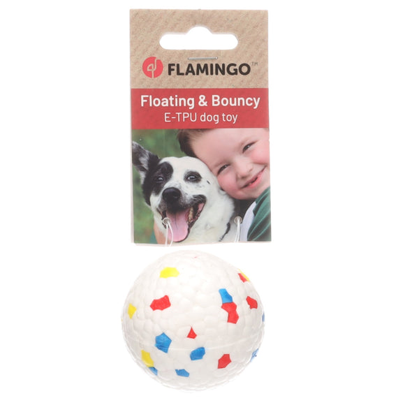 Flamingo Kona Ball E-TPU 6.3cm – Lightweight Floating Foam Ball, Durable White Design