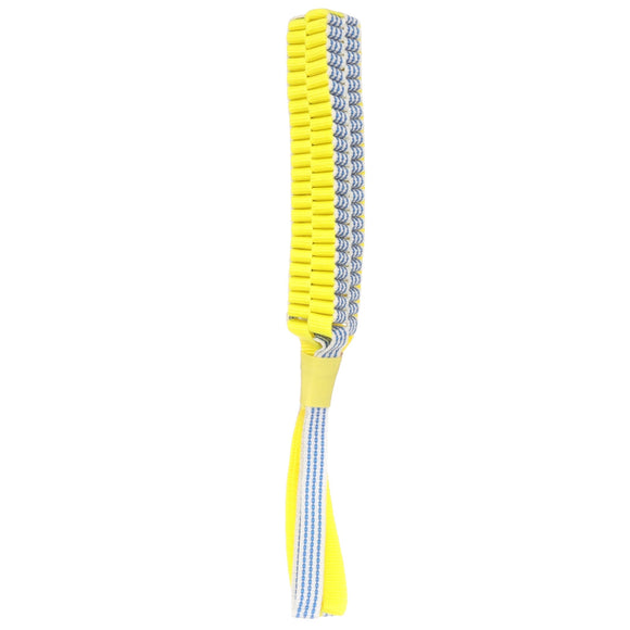 Flamingo Glowa Stick Braided Dog Toy – Glow-in-the-Dark, Yellow and Blue, Small Size