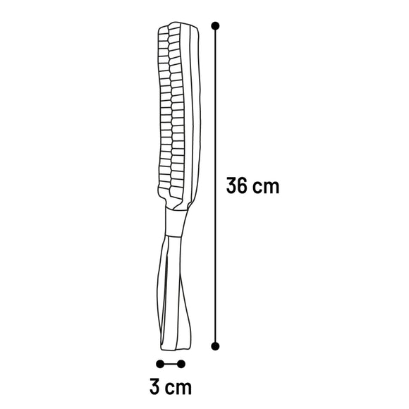 Flamingo Glowa Stick Braided Dog Toy – Glow-in-the-Dark, Yellow and Blue, Small Size