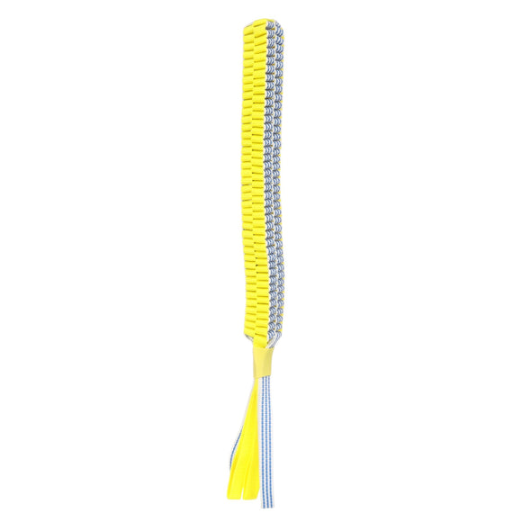 Flamingo Glowa Stick Braided Dog Toy – Glow-in-the-Dark, Yellow and Blue, Small Size