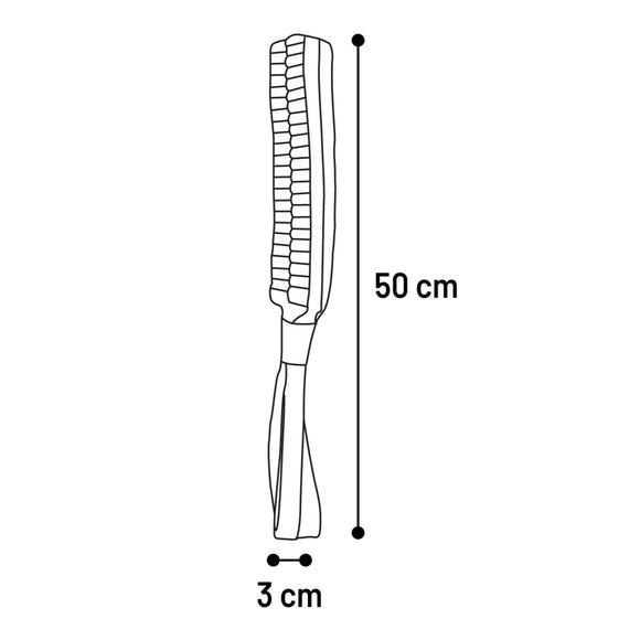 Flamingo Glowa Stick Braided Dog Toy – Glow-in-the-Dark, Yellow and Blue, Small Size