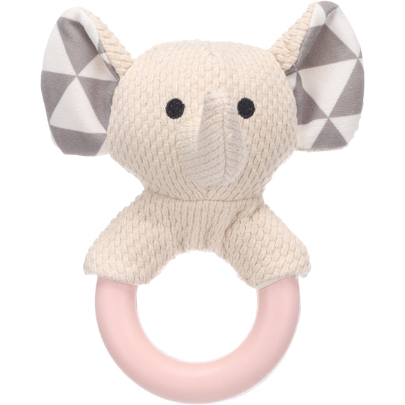 Flamingo Puppy Love Fabbo Elephant – Soft Plush Puppy Toy with Teether Attachment, Elephant Design