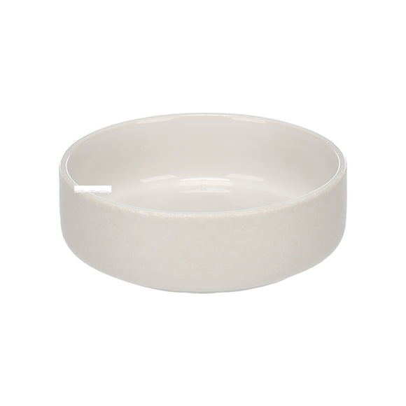 Flamingo Rama Ceramic Bowl White – Medium Durable Ceramic Feeding Dish, Modern Design
