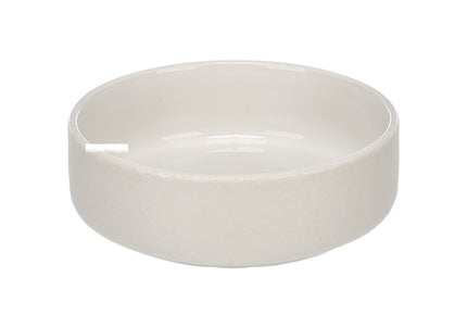 Flamingo Rama Ceramic Bowl White – Small Durable Ceramic Feeding Dish, Modern Design