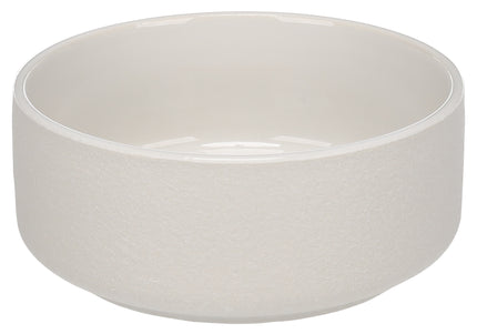 Flamingo Rama Ceramic Bowl White – Medium Durable Ceramic Feeding Dish, Modern Design