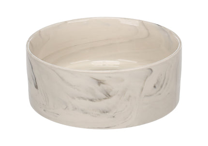 Flamingo Baron Ceramic Bowl – Small Imitation Marble Design, Durable and Easy to Clean