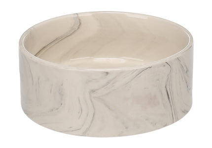 Flamingo Baron Ceramic Bowl – Small Imitation Marble Design, Durable and Easy to Clean