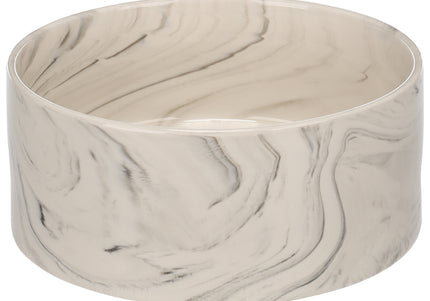 Flamingo Baron Ceramic Bowl – Small Imitation Marble Design, Durable and Easy to Clean