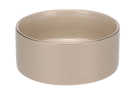 Flamingo Eram Ceramic Bowl – Beige Small Bowl with Shiny Rim, Durable Finish
