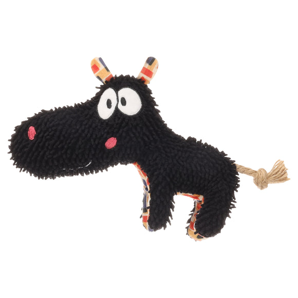 Flamingo Saffia Hippopotamus Plush Dog Toy – Soft Squeaky Play Companion, Durable Design