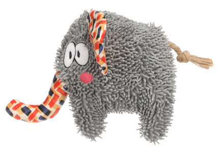 Flamingo Saffia Elephant Plush Dog Toy – Soft Rustling Elephant with Squeaker