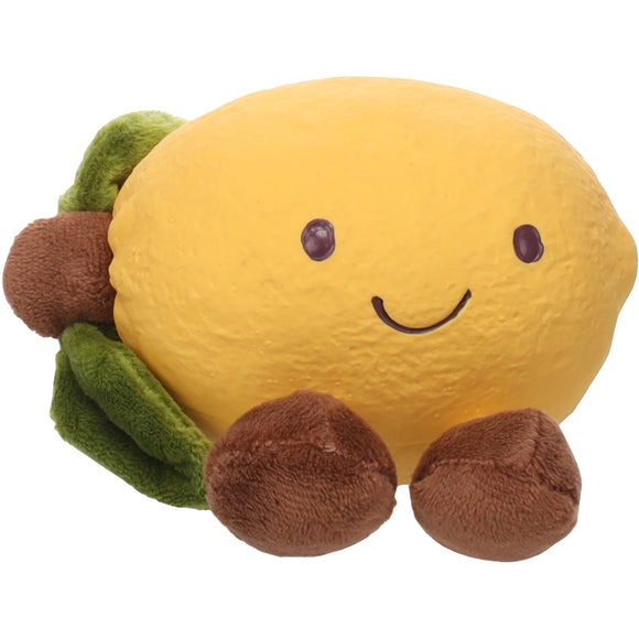 Flamingo Citri Lemon Squeaker Toy – Chewable Plush Lemon, Soft and Durable Design