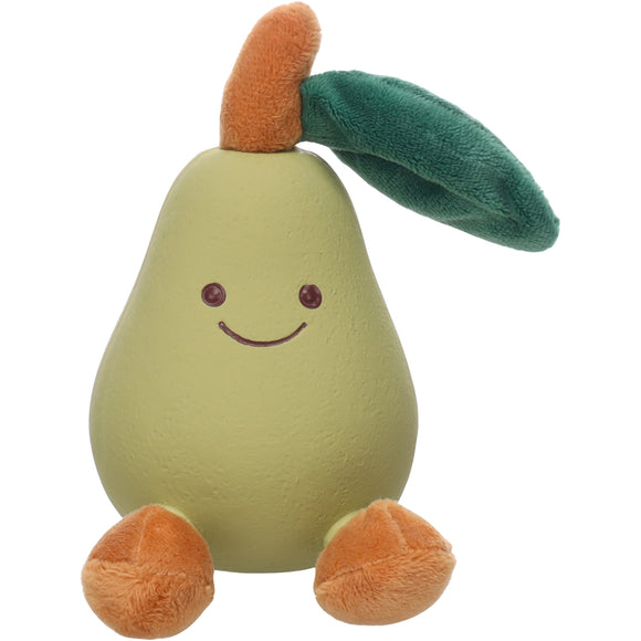 Flamingo Citri Pear Squeaker Toy – Chewable Plush Pear Design, Soft and Entertaining