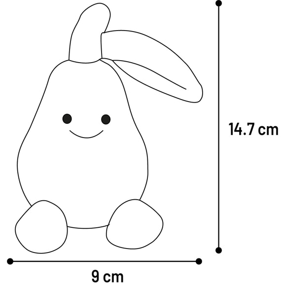 Flamingo Citri Pear Squeaker Toy – Chewable Plush Pear Design, Soft and Entertaining