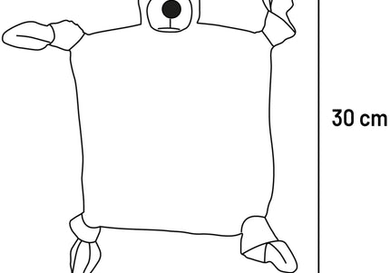 Flamingo Nezwa Cuddle Blanket and Dog Toy – Soft Plush with Rustling Ears, Comforting Design