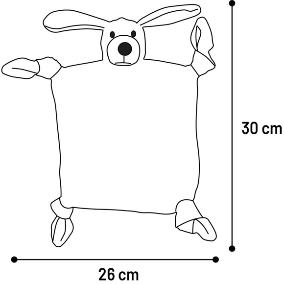 Flamingo Nezwa Cuddle Blanket and Dog Toy – Soft Plush with Rustling Ears, Comforting Design