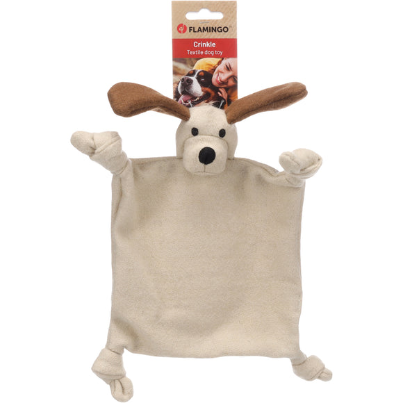 Flamingo Nezwa Cuddle Blanket and Dog Toy – Soft Plush with Rustling Ears, Comforting Design