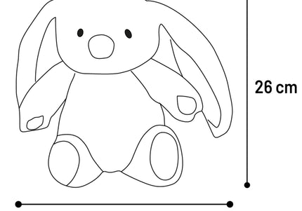 Flamingo Roegie Rabbit Mascot – Large Beige Plush Cuddly Toy, Soft and Durable