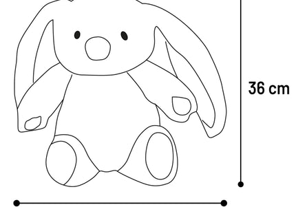 Flamingo Roegie Rabbit Mascot – Large Beige Plush Cuddly Toy, Soft and Durable