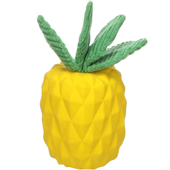 Flamingo Seezo Pineapple Rubber Toy – Durable Squeaky Chew with Fun Sound Effects