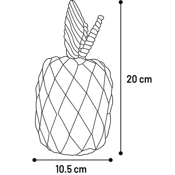 Flamingo Seezo Pineapple Rubber Toy – Durable Squeaky Chew with Fun Sound Effects
