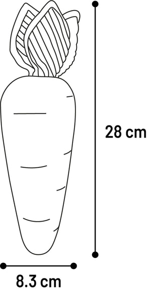 Flamingo Seezo Carrot Rubber Toy – Durable Squeaky Play Toy with Fun Sound Effects