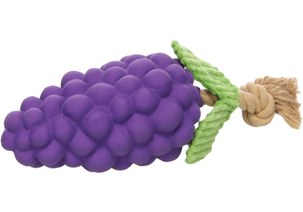 Flamingo Seezo Grape Rubber Toy – Durable Squeaky Play Toy with Realistic Grape Design