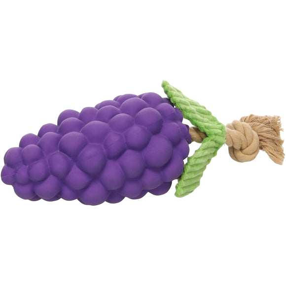 Flamingo Seezo Grape Rubber Toy – Durable Squeaky Play Toy with Realistic Grape Design