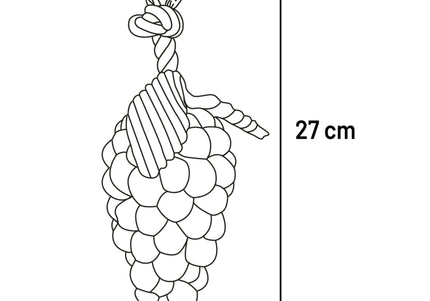 Flamingo Seezo Grape Rubber Toy – Durable Squeaky Play Toy with Realistic Grape Design